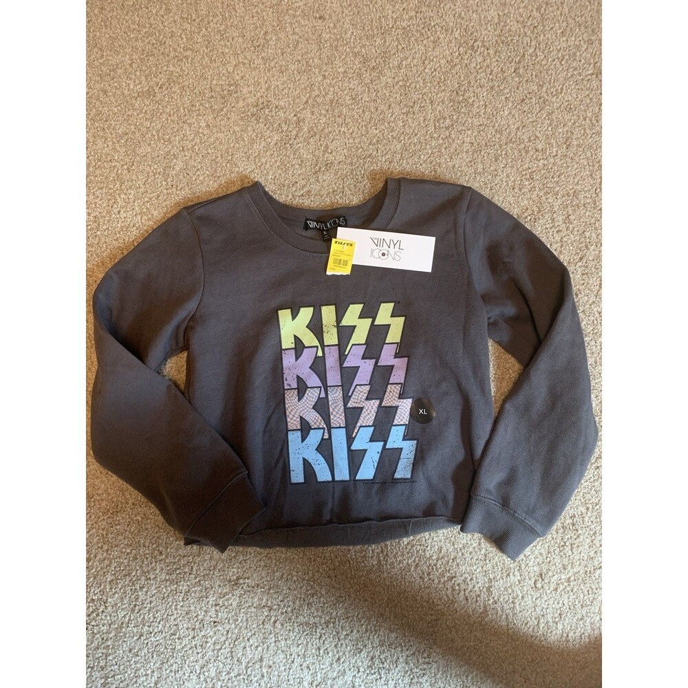 Vinyl Icons Sweatshirt Kids KISS XL NWT Tilly’s